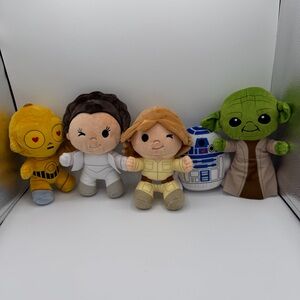 Star Wars Plush Toy Collection - Green, Brown, White, Gray